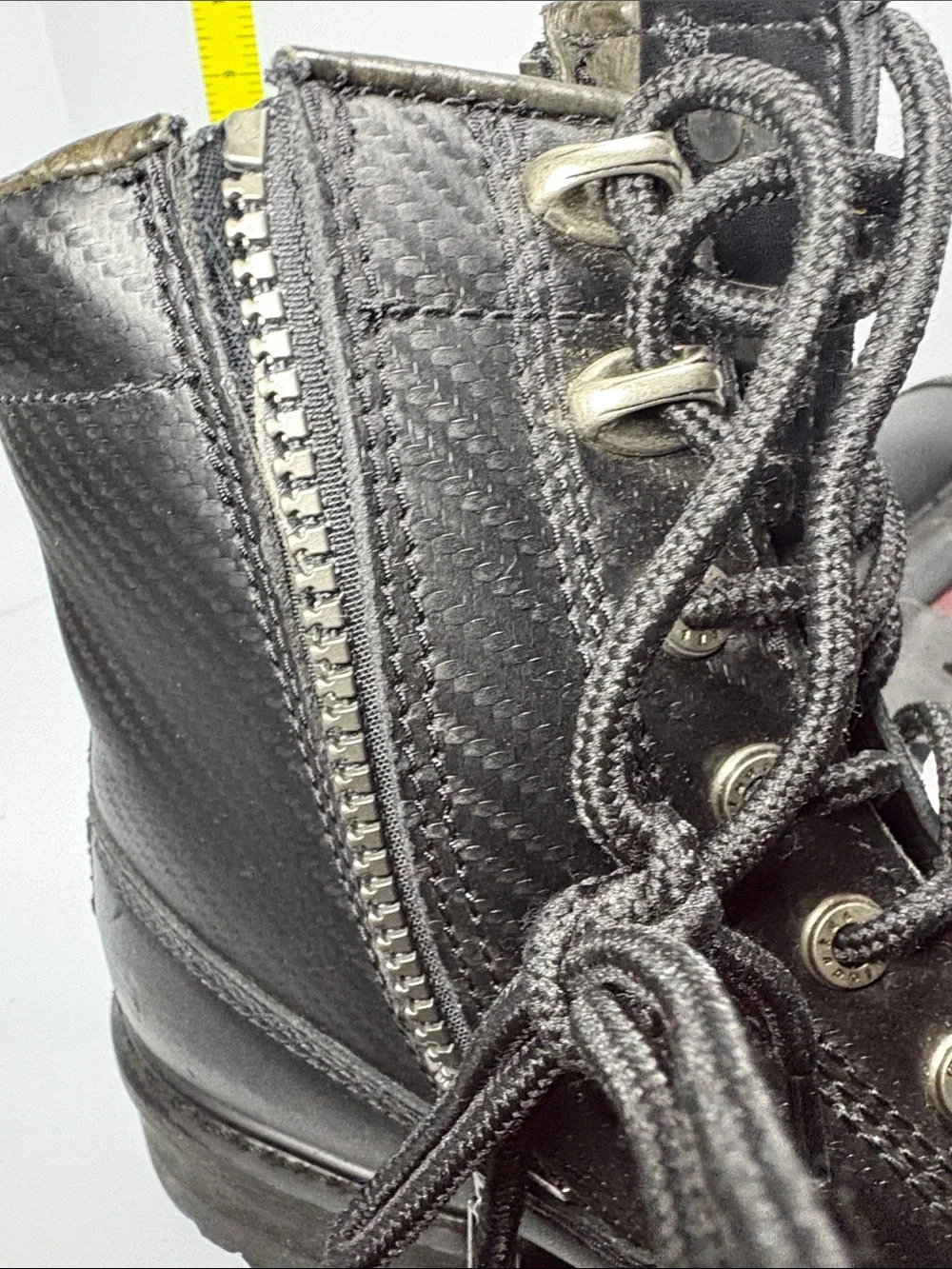 8 eee Milwaukee Black Lug-Sole double Side-Zip Lace-Up Boots.‎ Box 28